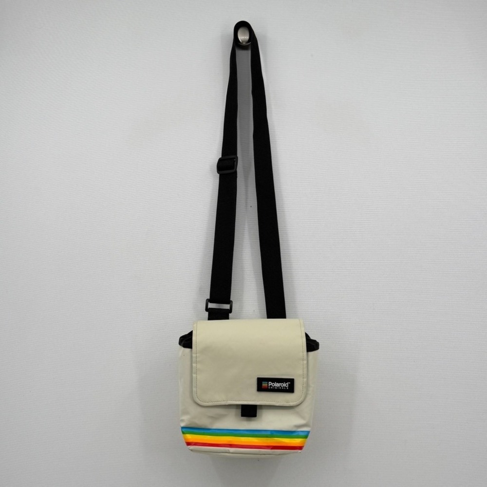 Polaroid Originals Camera Bag Unisex OS Cream Rainbow Stripe Retro Gorpcore